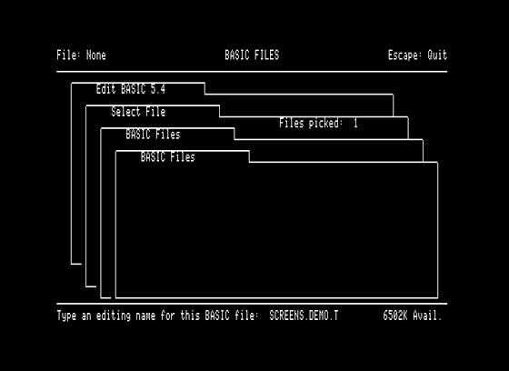 Type New Name for File